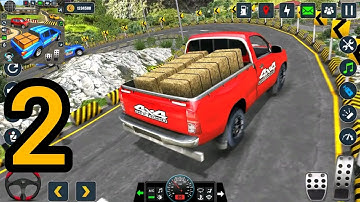 Offroad Pickup Truck Cargo Simulator - Truck Simulator Gameplay Walkthrough Part 2 - Android,ios