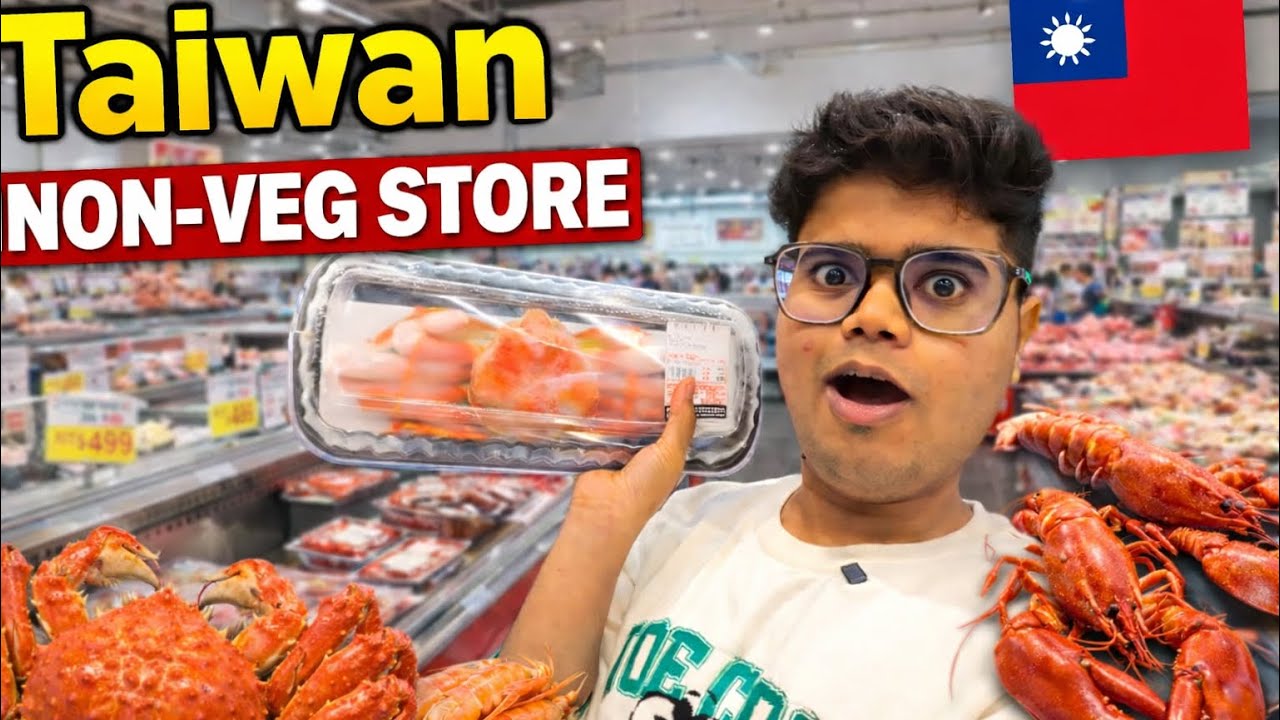 Exploring Taiwan Biggest Non-veg Store 🤯😱|Kanda Lovers Village 