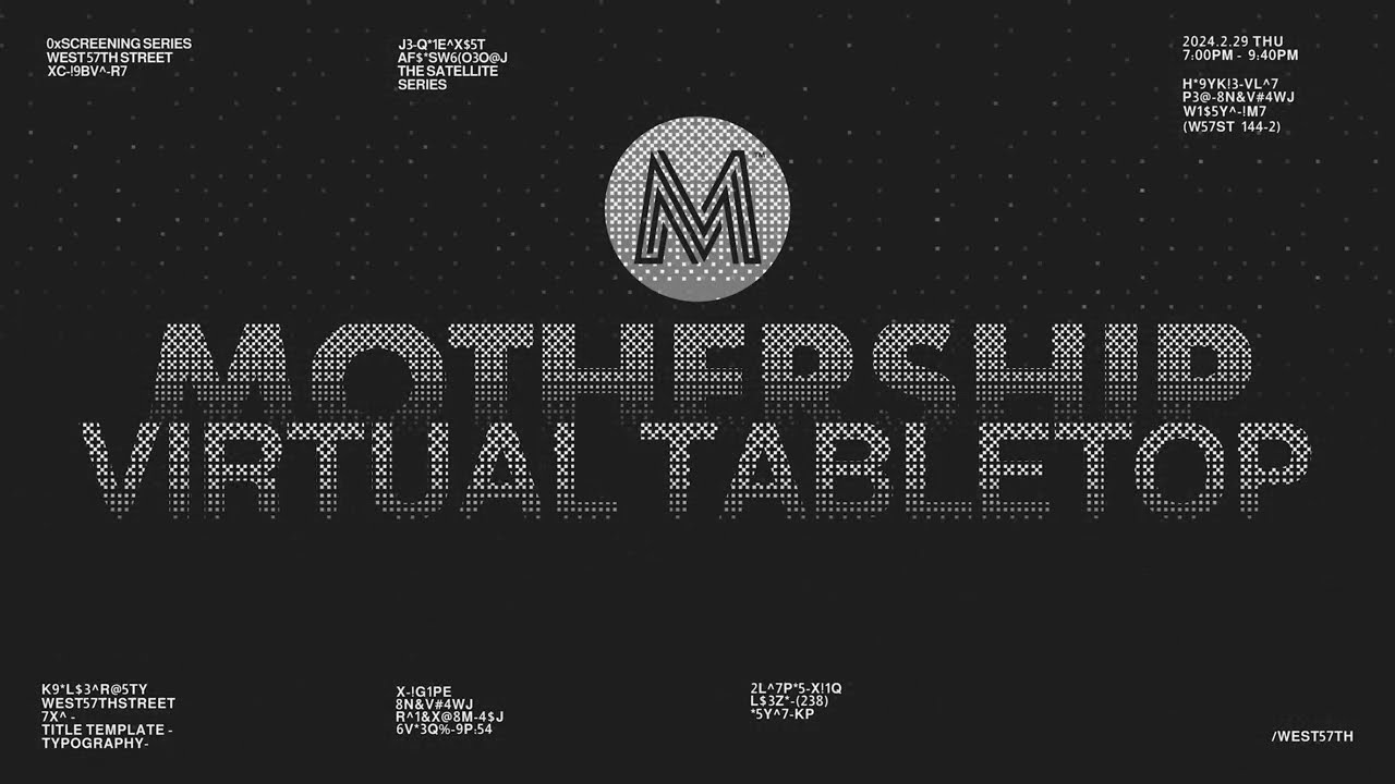 Mothership RPG Companion App: Virtual Tabletop