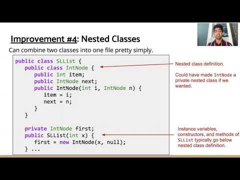 SLList Access Control and Nested Classes