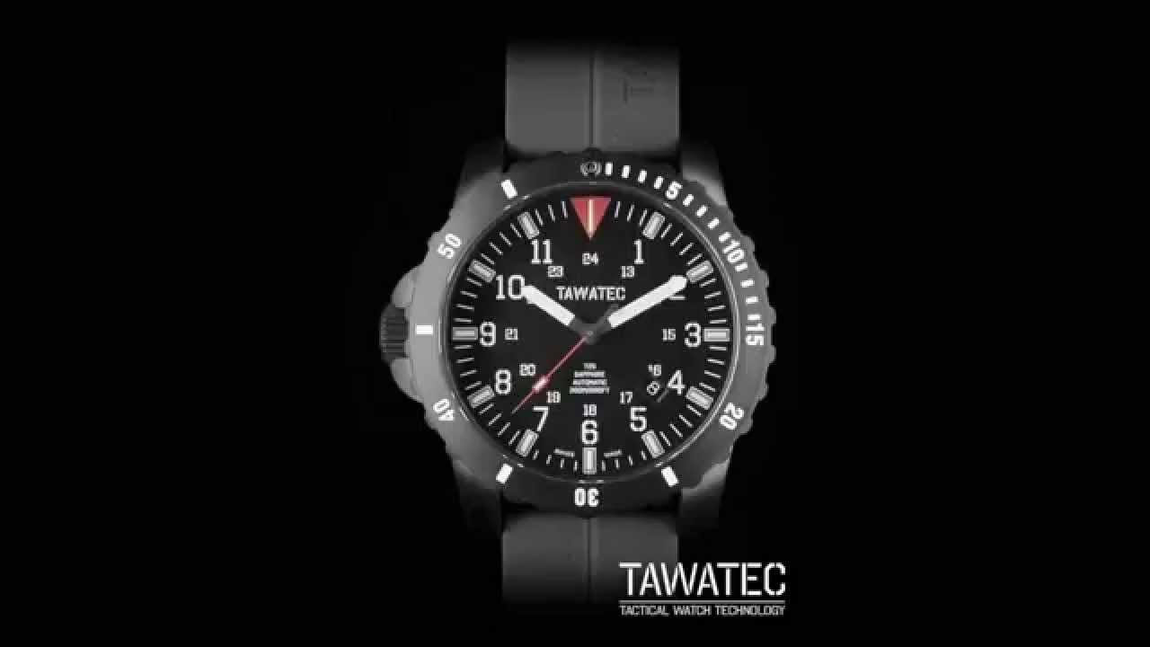 TAWATEC Black Titan Diver Automatic