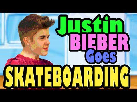 Justin Goes Skateboarding