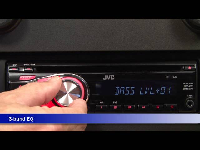 JVC KD-R320 CD receiver at Crutchfield