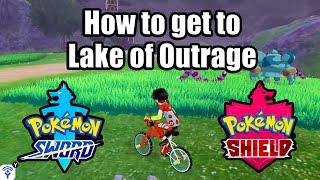 POKEMON SWORD AND SHIELD - How to get to Lake of Outrage (Home of Dreepy, Ditto, & Strong Pokemon)
