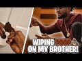 I've Never Seen Jahiem This MAD  - EPIC POOP PRANK ON BROTHER !!!