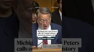 Michigan Sen. Gary Peters calls out Trump's history of partisan disaster aid