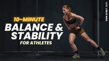 10 Min. Balancing + Stability For Runners & Athletes | Perform Better & Injury-Free (No Equipment)