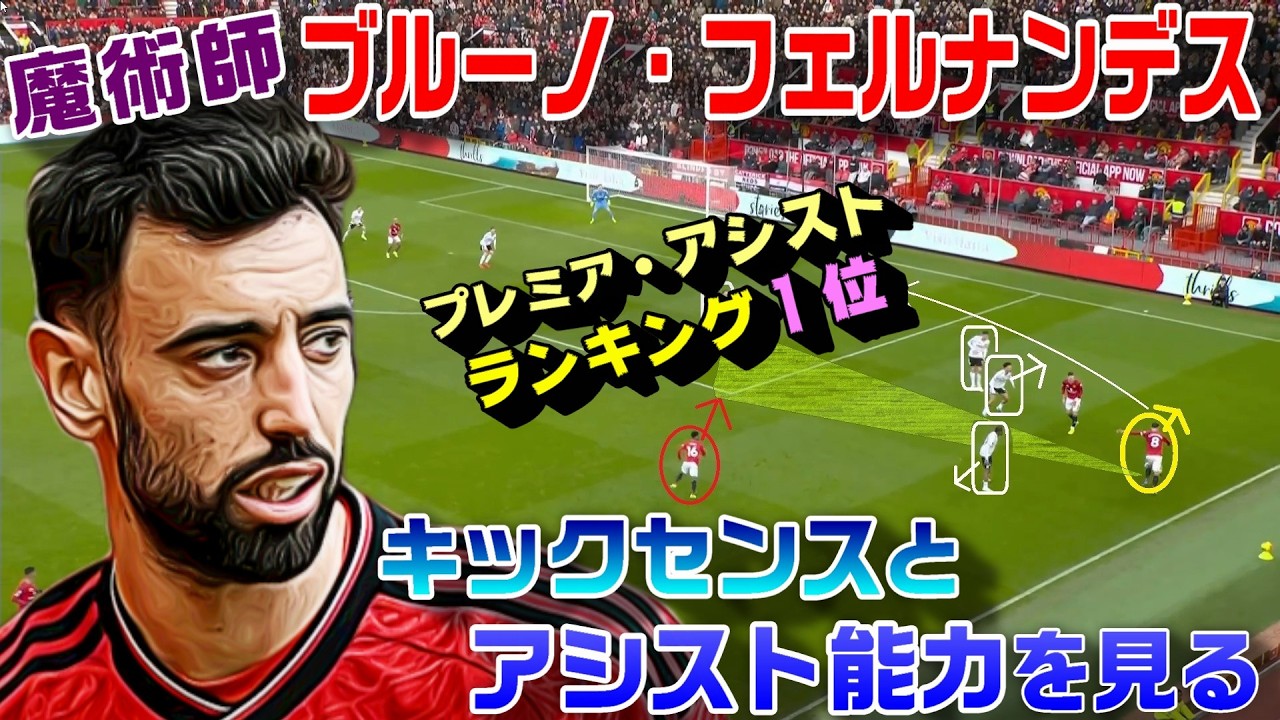 魔術師ブルーノフェルナンデスで見る！キックセンスとアシスト能力