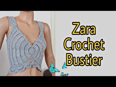 Zara Büstiyer / Yazlık Tığ İşi Büstiyer Öğretici #diy