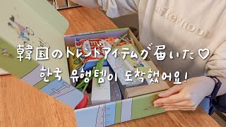 韓国の最新流行アイテムがおうちに届く定期便を体験してみました！【日韓夫婦/日常vlog】