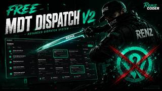 🚓 FREE MDT & Dispatch V2 for FIVEM | Police Scripts | ESX, QB, QBOX | By RENZ 👮‍♀️