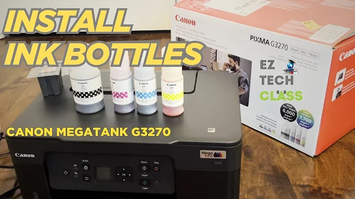 How to Install Ink on Canon PIXMA MegaTank G3270 All-in-One Wireless Inkjet Printer Refillable