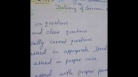 Micro-lesson Plan | Fluency in Questioning | Science | B.Ed.| B.El.Ed.