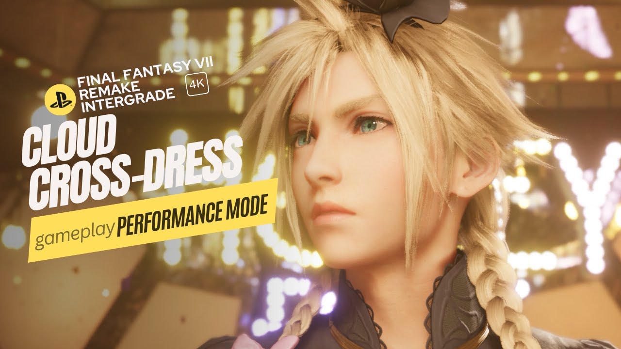 Final Fantasy VII Remake Intergrade: Cloud Female Transformation 4K ...