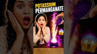 Hydrogen Peroxide + Potassium Permanganate😱🔥ll #experiment #sciencefacts #science #shorts #ytshorts