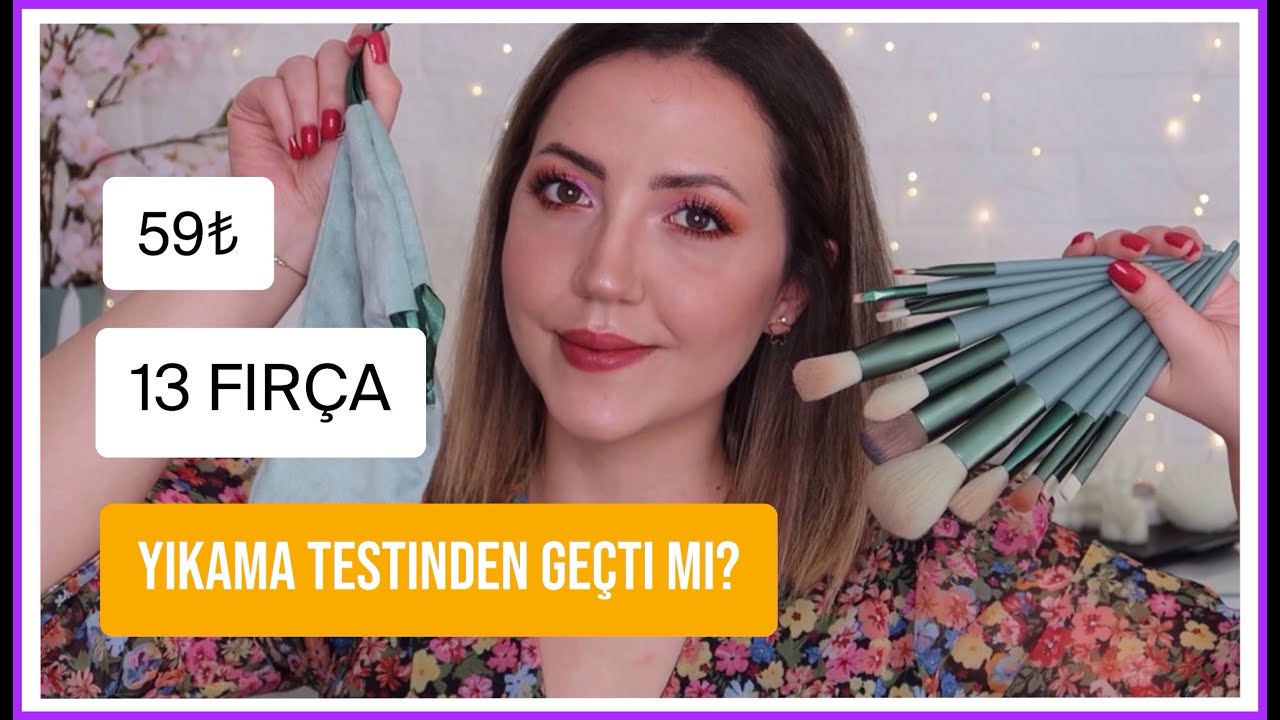 UYGUN FİYATLI FIRÇA SETİNİ DENİYORUM | YIKAMA TESTİNDEN GEÇTİ Mİ?