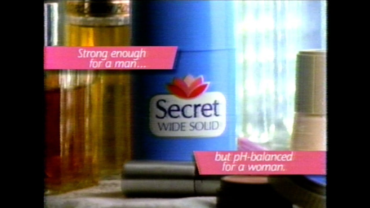 Secret Wide Solid, pH-Balanced Deodorant for Women Commercial (1991)