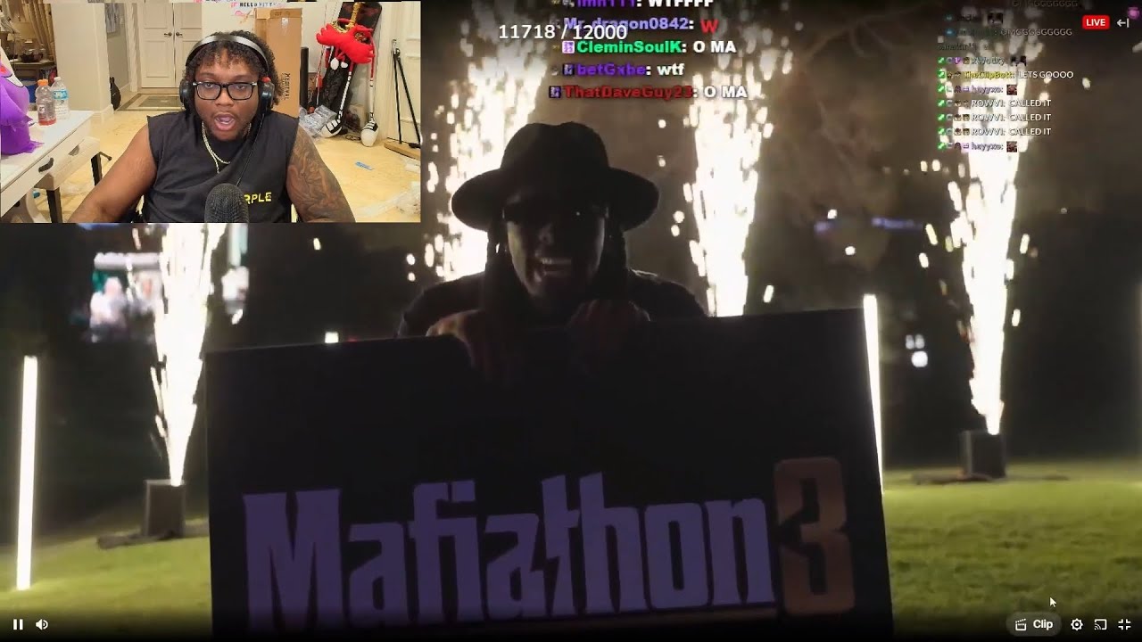 YourRAGE Reacts to Kai Cenat Announcing Mafiathon 3 - YouTube