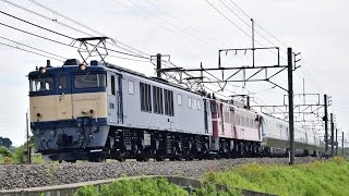 EF64 1051+EF81 81+E26系カシオペア使用、試9801カシオペアクルーズ試運転＠岡部～本庄(オカポン)　2016/5/14