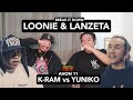 LOONIE × LANZETA | BREAK IT DOWN: Rap Battle Review E245 | AHON 11: K-RAM vs YUNIKO