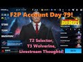 Marvel Future Fight: Free to Play Account Day-79!  T2 Selector, T3 Wolverine, Livestream Thoughts! 🥳