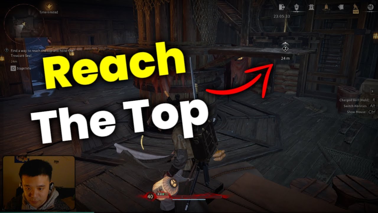 Find A Way To Reach The Top And Hoist The Treasure Seal | Heavenfall Quest | Where Winds Meet