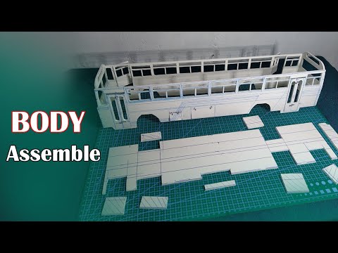 How to Miniature Bus Body Assemble  |  Miniature Leyland  Bus Making  |  Part 02  |  Dry Tronic