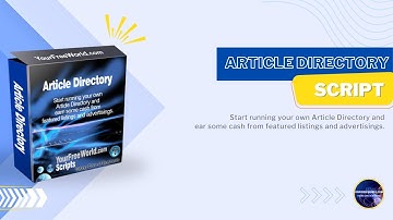 PHP Article Directory Script Admin area - How to Use