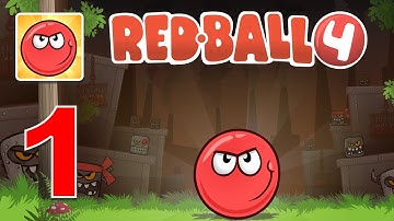 Red Ball 4 - Gameplay Walkthrough Part 1 Levels 1 - 8