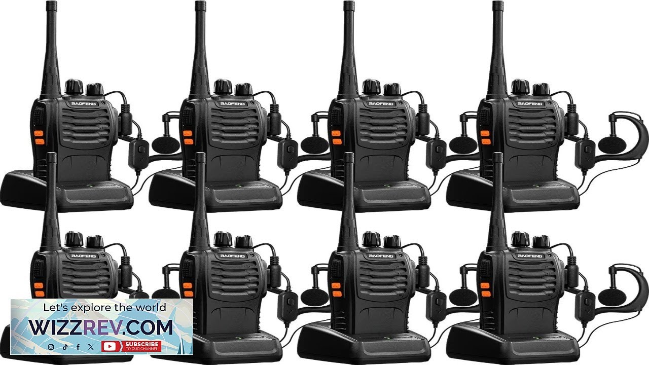 Baofeng Walkie Talkies for Adults Rechargeable bf 888s Two Way Radios Long Range Interphone