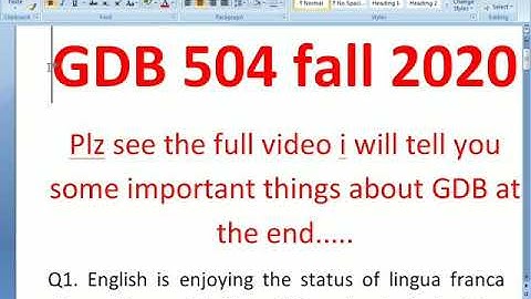 eng 504 gdb solutions Questions no. 1