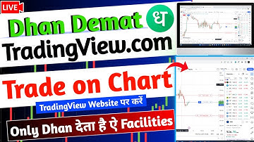 TradingView.com par Trading kaise Karen by Dhan | Live Trading 2023 | Connect TradingView to Dhan