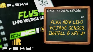 FLVS ADV Lipo Voltage Sensor - FrSky EthOS Instructional Series