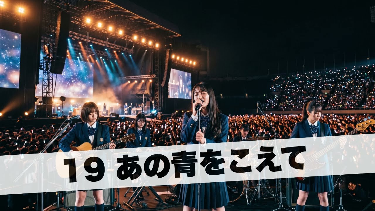 19 あの青をこえて ｜Japanese Girls AI Rock Band｜AIカバー - YouTube
