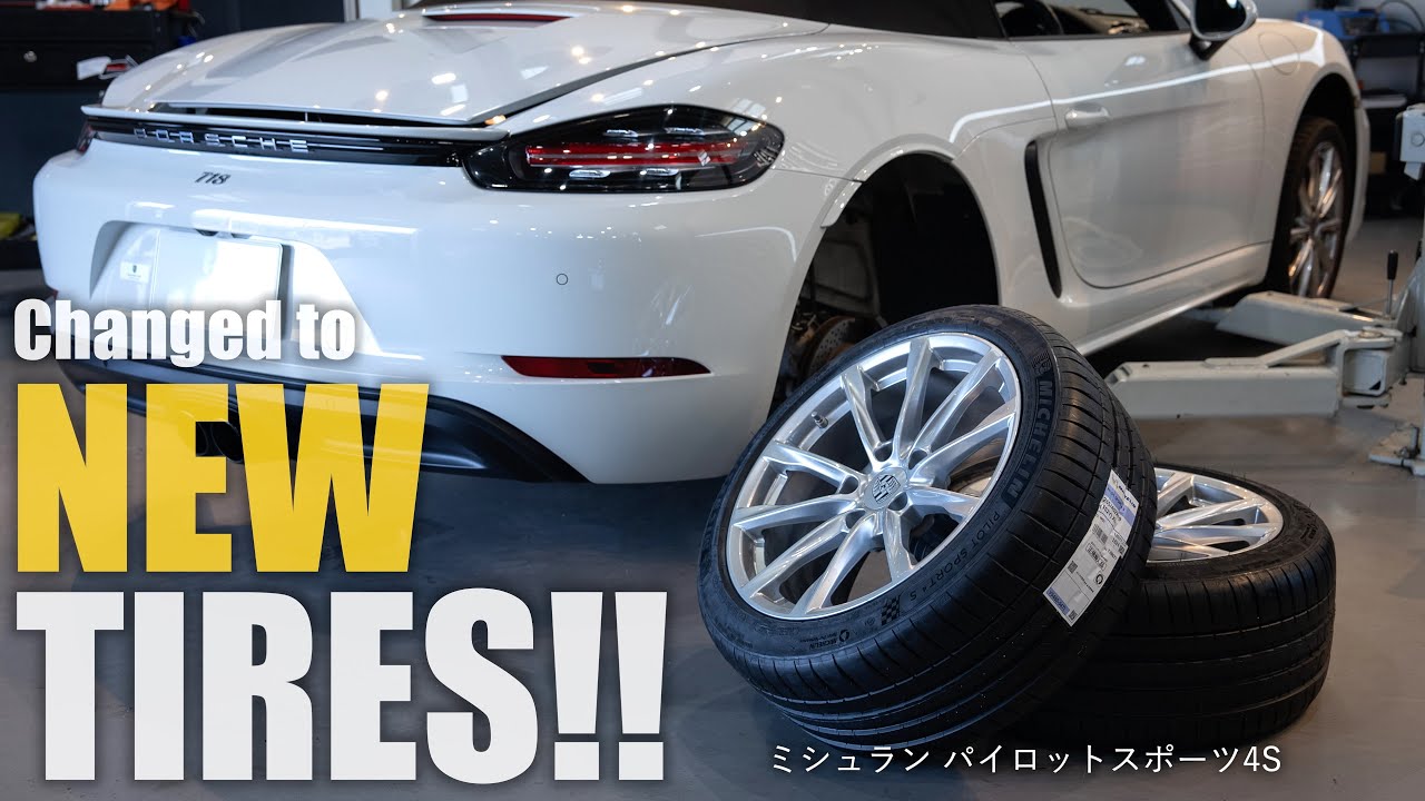 We replaced a Porsche's worn-out tires with brand new ones! Watch