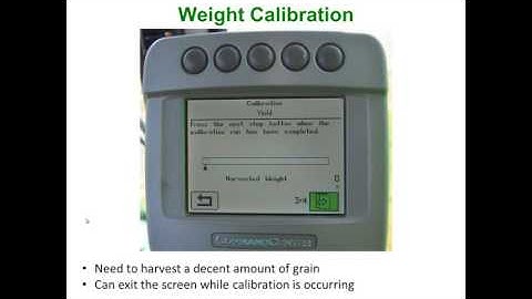 Yield Calibration - Combine Clinic 2015