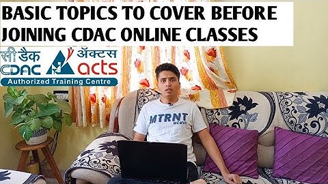 Basic Topics To Cover Before Joining CDAC Online Batch || Acts Pune || DBDA