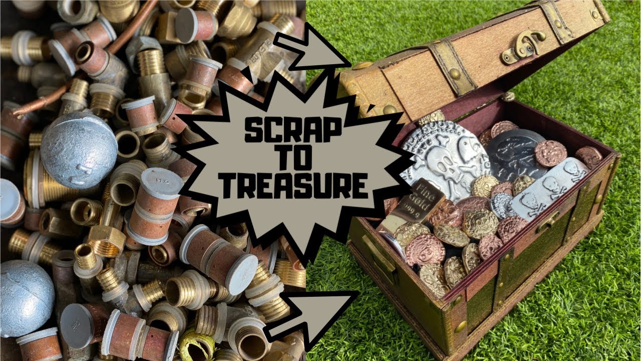 Melting Copper Zinc Brass Treasure ASMR Metal Melting Bigstackd