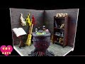 Witch's Workshop, Halloween DIY Miniature Model House With Working Lights,