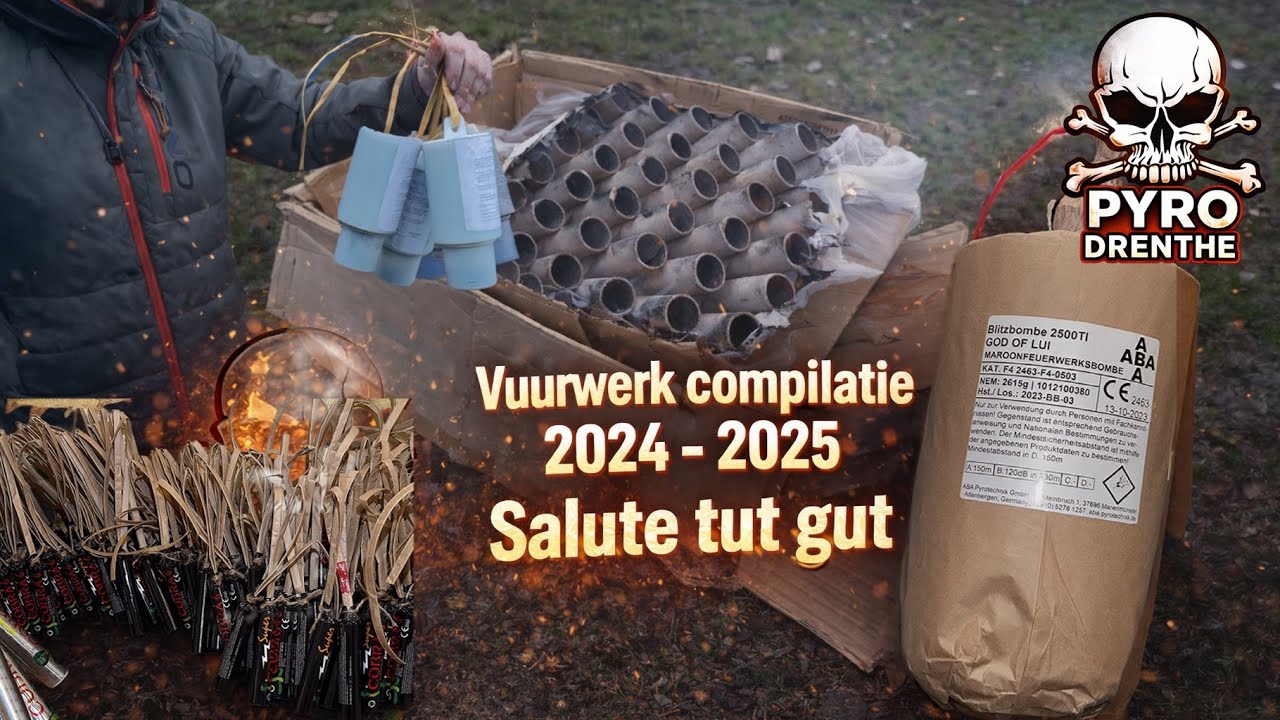 Vuurwerk compilatie 2024 - 2025 