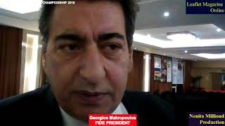 Play video: Nil Maglas Interviews FIDE President  Georgios Makropoulos