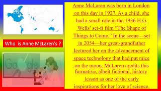 Anne McLaren's 94th Birthday April 26, 2021
