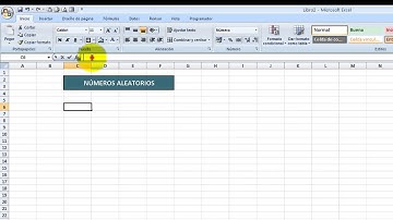 Tutorial Excel (Cap. 54) Números Aleatorios. Función Aleatorio