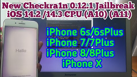 New Checkra1n 0.12.1 Jailbreak iOS 14.2/14.3 iPhone 7/7+/8/8+Iphone X Jailbreak Work 100%  No Error