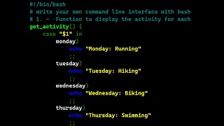 learn bash script on linux , write your own command line interface in bash