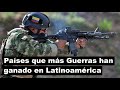 Top 5 países que mas Guerr@s han ganado en Latinoamérica