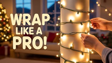 Wrap CHRISTMAS LIGHTS Like a Pro on Columns!