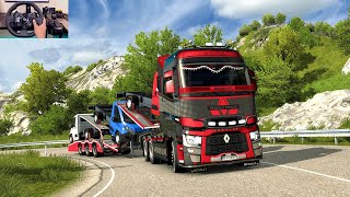 Vans Delivery to scenic road in Nikšić  - Euro truck simulator 2 | Logitech G923