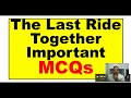 Mcqs The Last Ride Together by Robert Browning part II