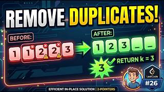 How to Remove Duplicates from Sorted Array | LeetCode 26